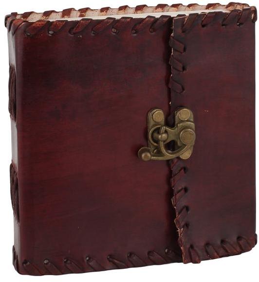 Handmade Leather Journal Poetry Diary, Color : ` Brown