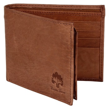 Leather Bifold Zippered Wallets