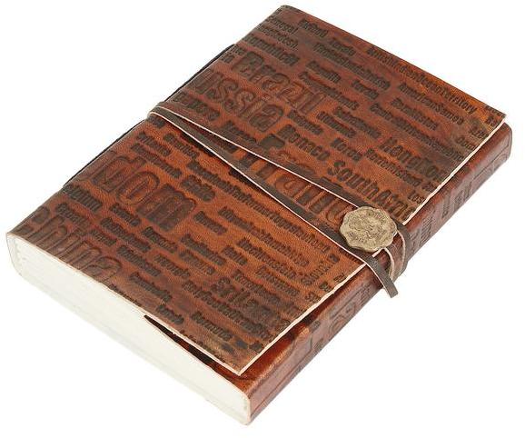 Leather Journal Notebook Diary Dark Brown