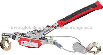 Dual Gear Hand Power Puller with Cable Rope and Hook
