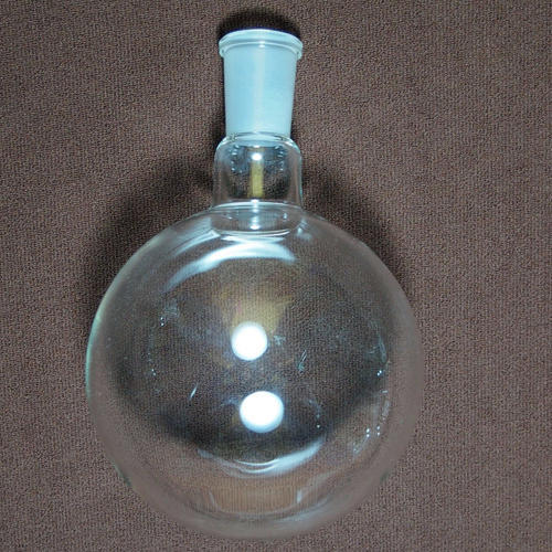 Glass Single Neck Spherical Vessel, for Industrial, Automobile, Feature : Durable, High quality, Reasonable price