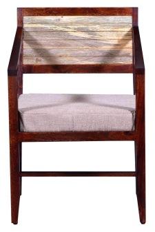 Antique Indian Solid Wood in Dual Tone Arm Chair