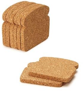 CORK BREAD COASTER, Size : 100 x 100 mm