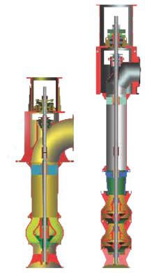 Vertical mixed flow Pumps