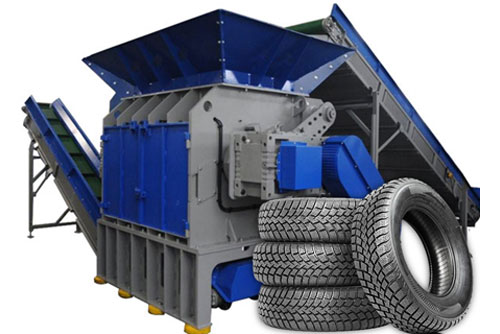 Industrial Tire Recycling Shredders