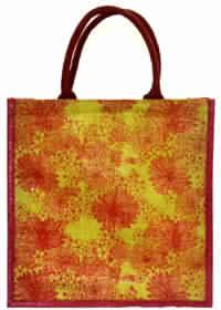 Floral Print Jute Bags