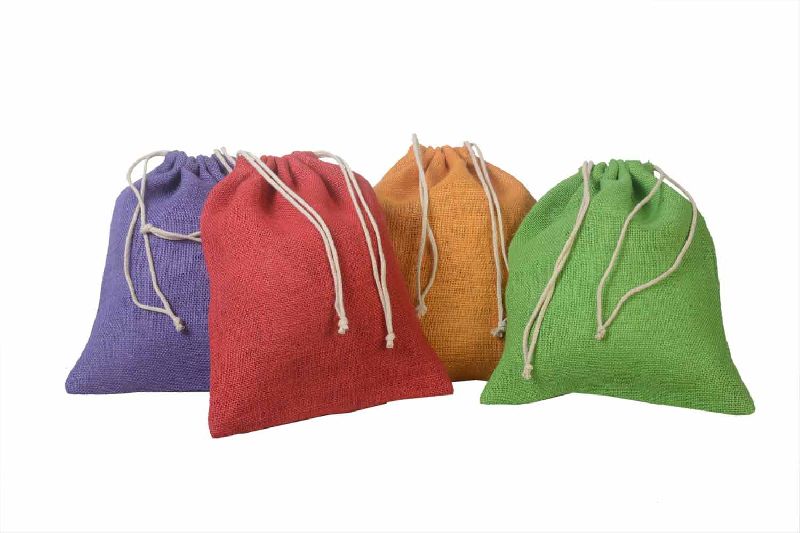 Jute Colourful pouches