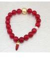 Natural Red Turquoise With Agate Beads Bracelet