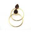 Pear Shape Hoop Earring Jewelry, Color : Brown
