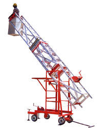 SKL Aluminium Telescopic Tower Ladder, Color : Silver