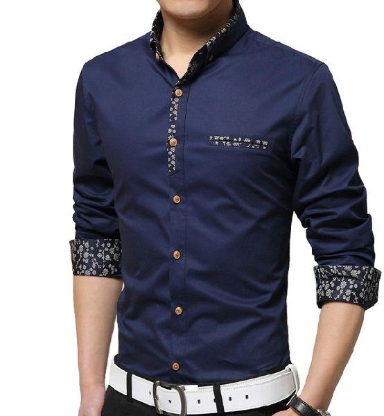 Plain Pure Cotton Mens Casual Shirts, Size : XL