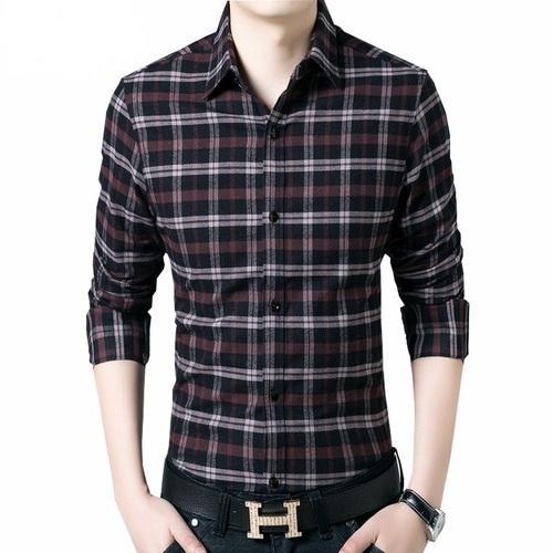 Cotton Mens Checkered Shirts