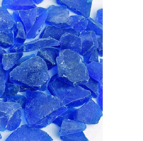 Blue Sapphire Glass stone Slab Slice
