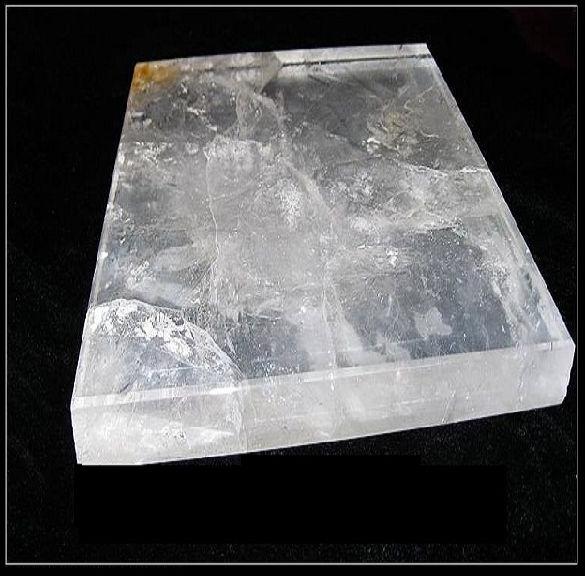 Clear Quartz Crystal stone Slab Slice