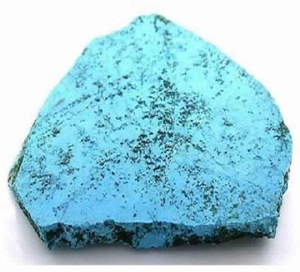 Turquoise Blue Howlite stone Slab Slice