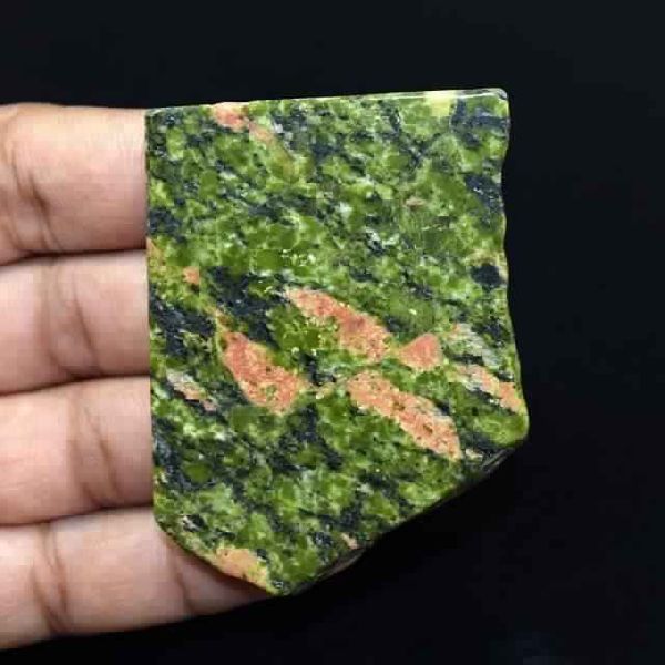 Unakite stone Slab Slice, Color : Green Red