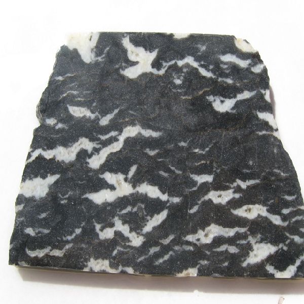 Tiles Zebra Agate stone Slab Slice, Color : Black White