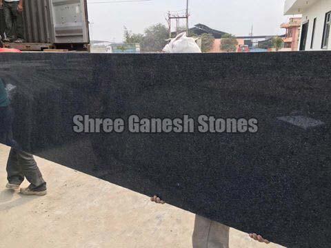 black granite stone