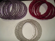 Assorted Gemstone Beaded Spiral Wire bracelets, Gender : Children's, Unisex