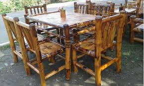 Bamboo Dining Table Set By Boober Bamboo Dining Table Set From Guwahati Id 4650208