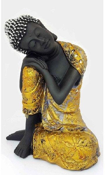 Ethnic PolyResin Buddha Resting
