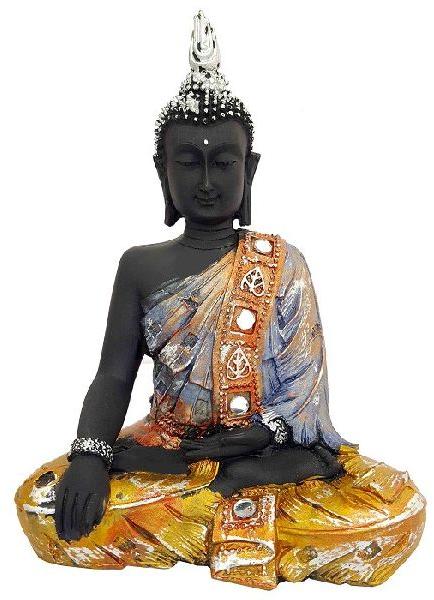 PolyResin Home Decor Sitting Buddha, Size : 7