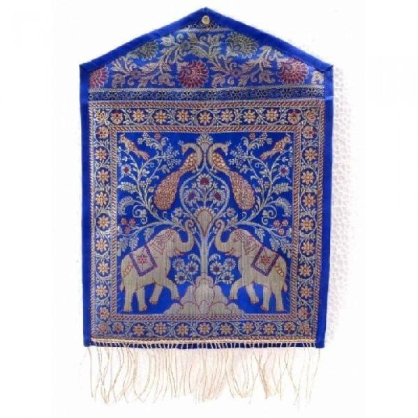 Wall Hanging Blue Elephant Small