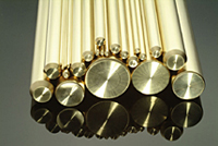 Brass Round Rods, Color : Golden