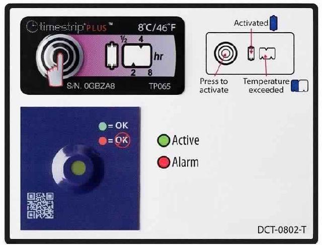 Timestrip Complete - Cold Chain Monitoring Card