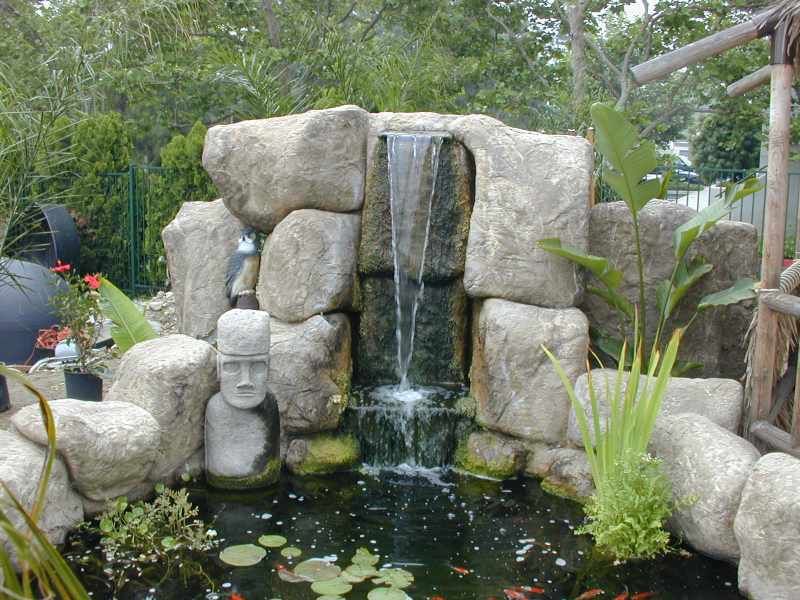 artificial rock fountain