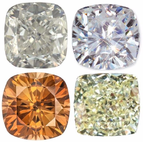 Cushion cut loose moissanite used for jewelry