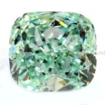 Rare Green 1.00 Ct to 3.00 Ct Loose Moissanite Cushion Cut for rings NR