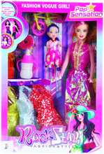Plastic Polished fashion dolls, for Gifting, Pattern : Plain
