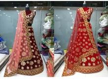 DESIGNER BRIDAL WEAR VELVET LEHENGA