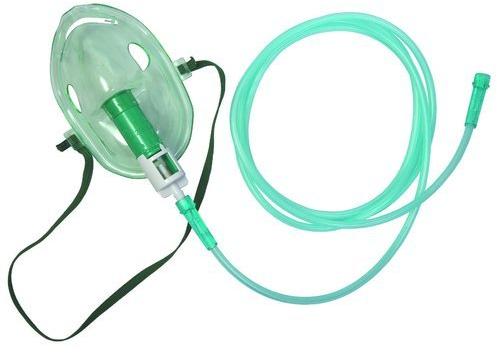 PVC Medical Oxygen Mask, Pattern : Elastic Headloop
