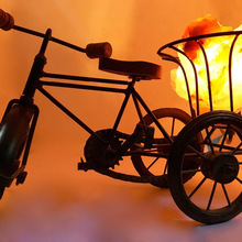 Cycle Rickshaw Shaped Himalayan Salt Lamp, Style : Antique Imitation