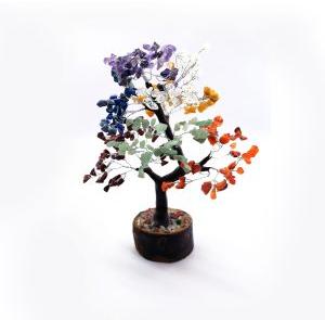 SEVEN CHAKRA TREE Crystal Gifts, Color : Green, orange, red, Yellow