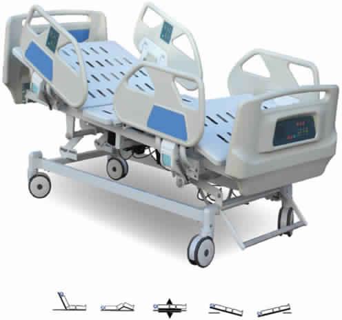 Multi Function ICU Electric Bed, Size : 2020 x 995 x 500-940 mm