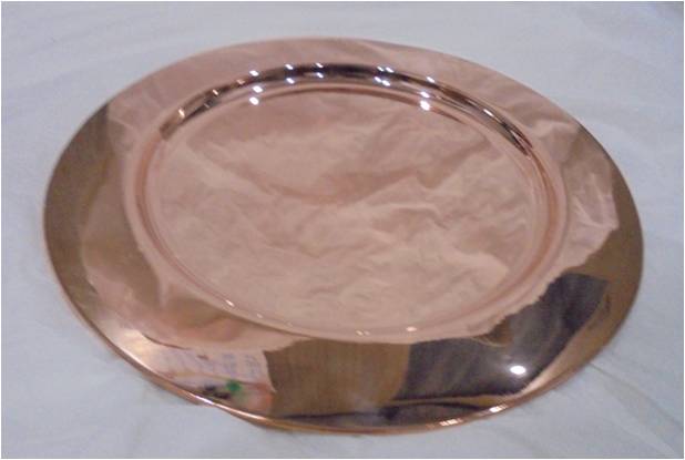 Asbat brass copper plated charger