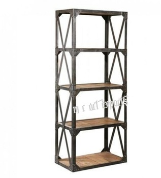 Vintage industrial bookcase