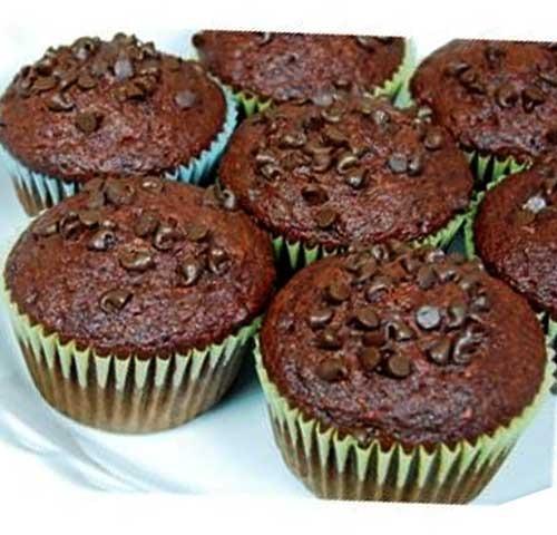 Eggless Chocolate Fruit Muffin Premix, for Making Cake, Form : Powder