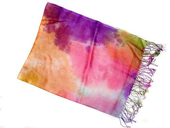 Modal viscose Tye-Dye shawls, Pattern : Plain Dyed