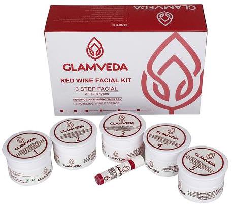 Glamveda Red Wine Advance Anti Ageing Facial Kit