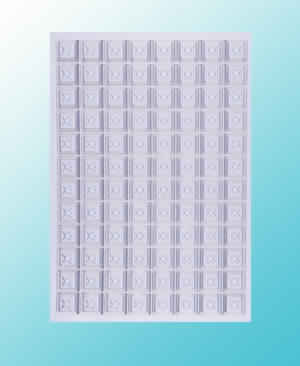 SQUARE SEALING MATS FOR DEEP WELL PLATES FAMILY, SILICONE RUBBER