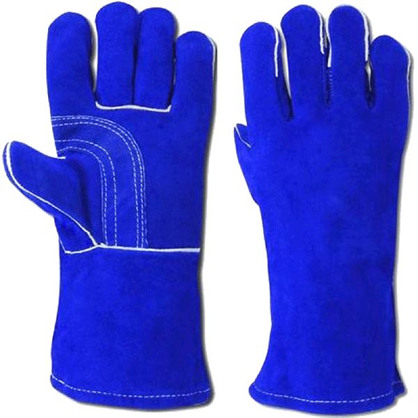 Plain Split Welding Reinforced Gloves, Color : Multicolor