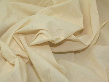 Plain Natural Cotton Fabric, Technics : Washed