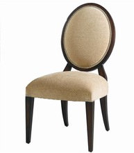 Wooden Round Back Dining Chair, Color : Optional