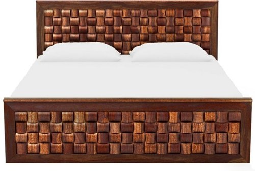 Melamine Polish Wooden Bed