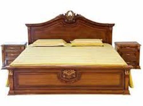 Polished Modern Wooden Bed, for Home Use, Hotel Use