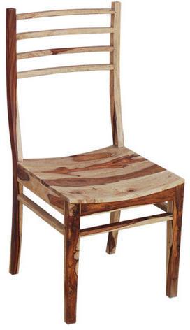Non Polished Wooden Chair without Armrest, for Home, Office, School, Size : 51x54x87 Cm